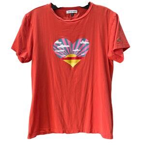 Bella Freud RARE Sunset Heart Tee Women’s Medium
